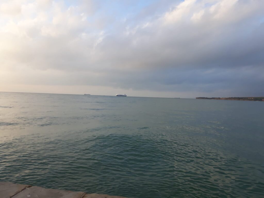 Der Anblick des Ozeans vor Triest